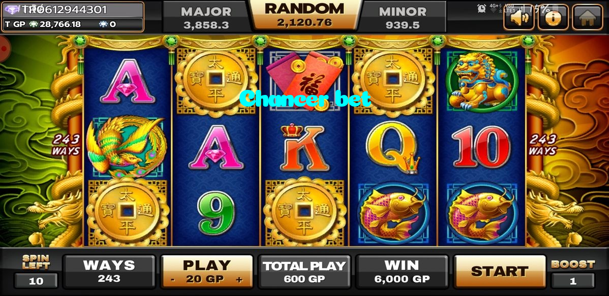 Chancer bet casino presented on mobile device in Pakistan with slots and live games
